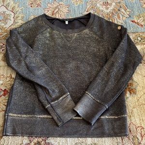 Gold shinny Armani Jeans XS sweater